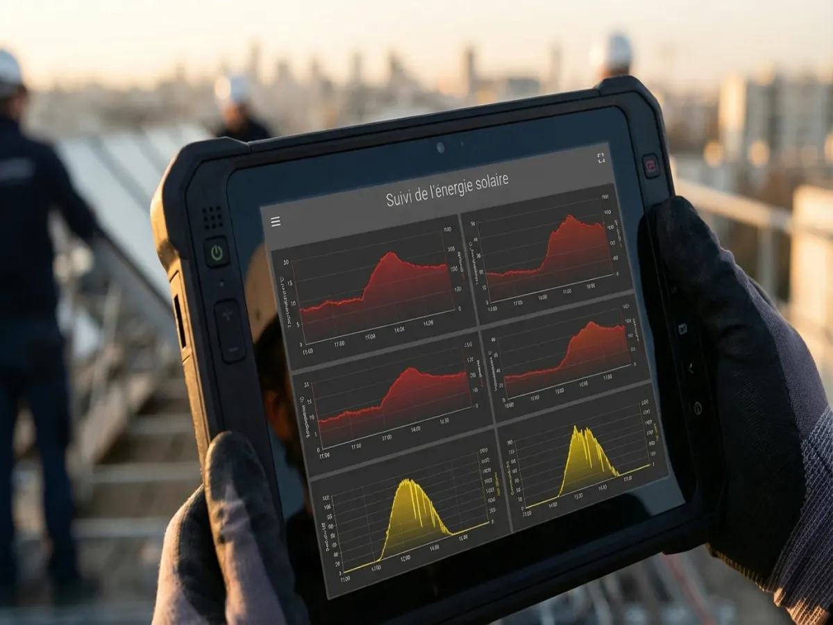 Graphiques de performance solaire